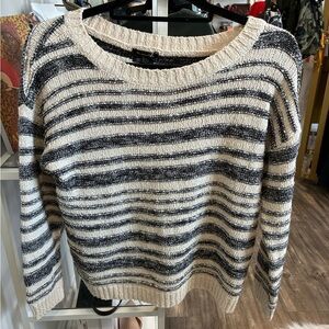 Massimo Dutti black and white striped sweater size S